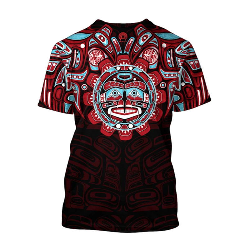 Y2K Ethnic Fashion - Retro Ethnic Aztec Mexico T-shirt Summer