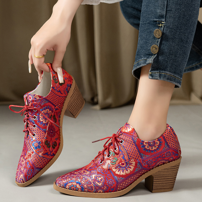 Ethnic Modern Fashion - Ethnic Ladies Boots Spring Winter Embroidery