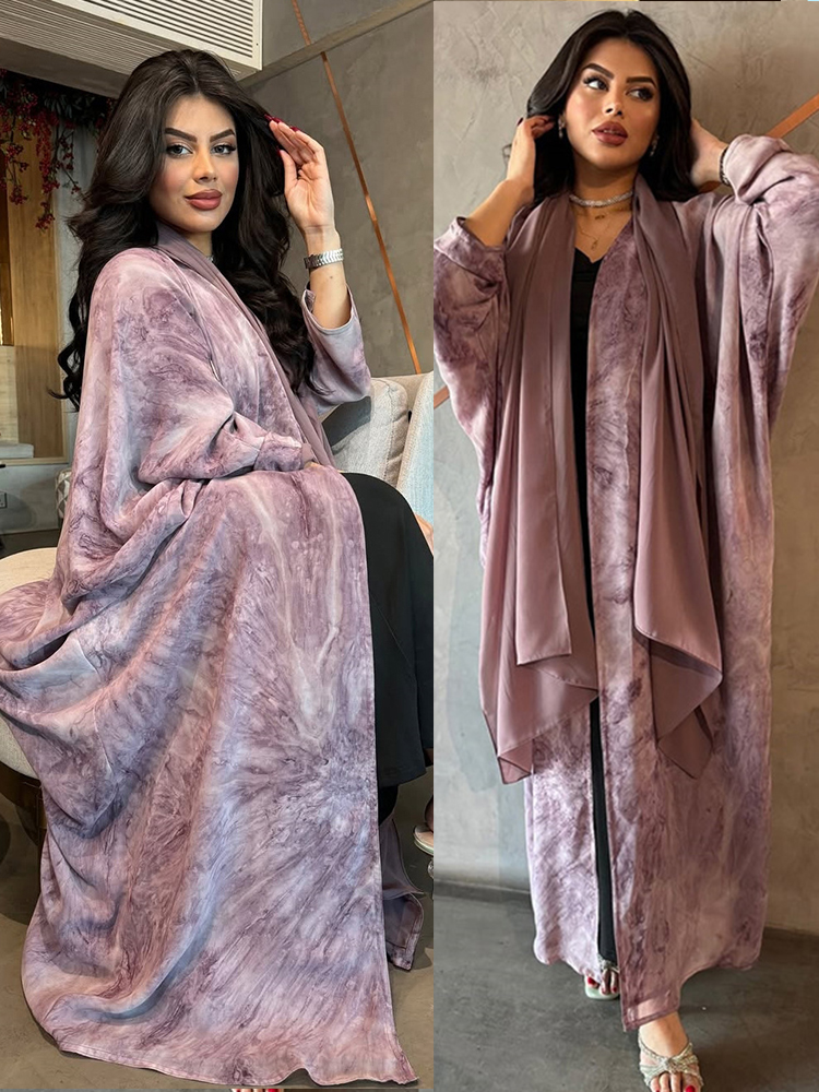 Jalabiya Women Arabic - Women Muslim Abaya with Scarf Set