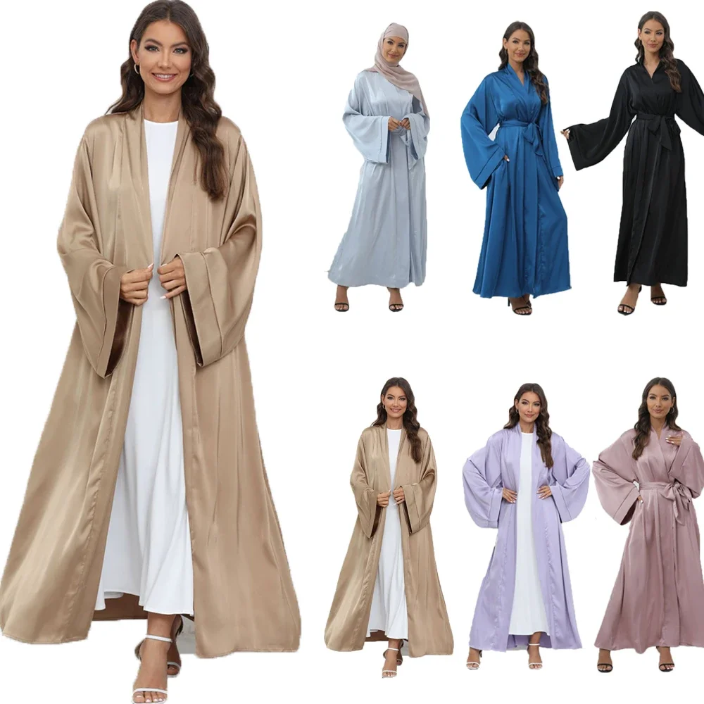 Muslim Women Open Kimono Abaya - Jalabiya Women Arabic incelemesi ve fiyatı