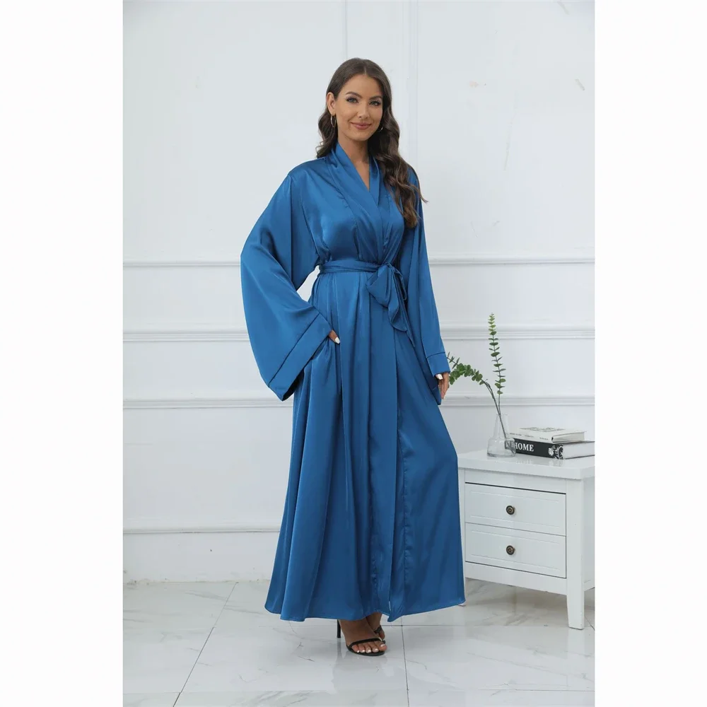 Muslim Women Open Kimono Abaya - Jalabiya Women Arabic incelemesi ve fiyatı