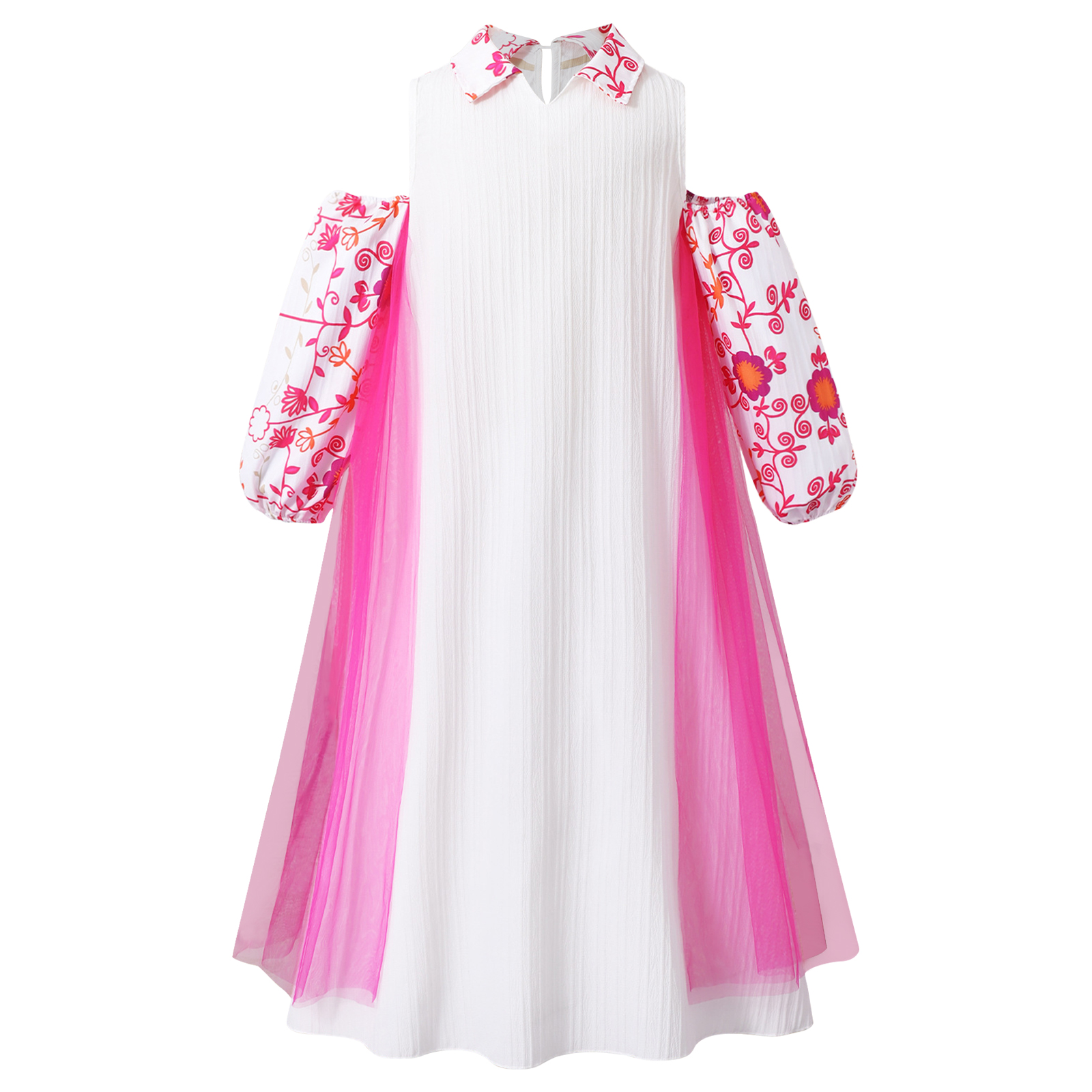 Girl Long Sleeve Mesh Patchwor - Ethnic Clothing & Online Fashion Store Khaadi Uk incelemesi ve fiyatı