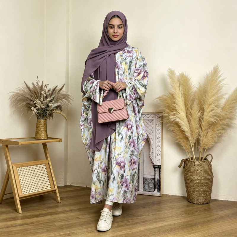 Eid Dubai Women Cardigan Dress - Jalabiya Women Arabic incelemesi ve fiyatı
