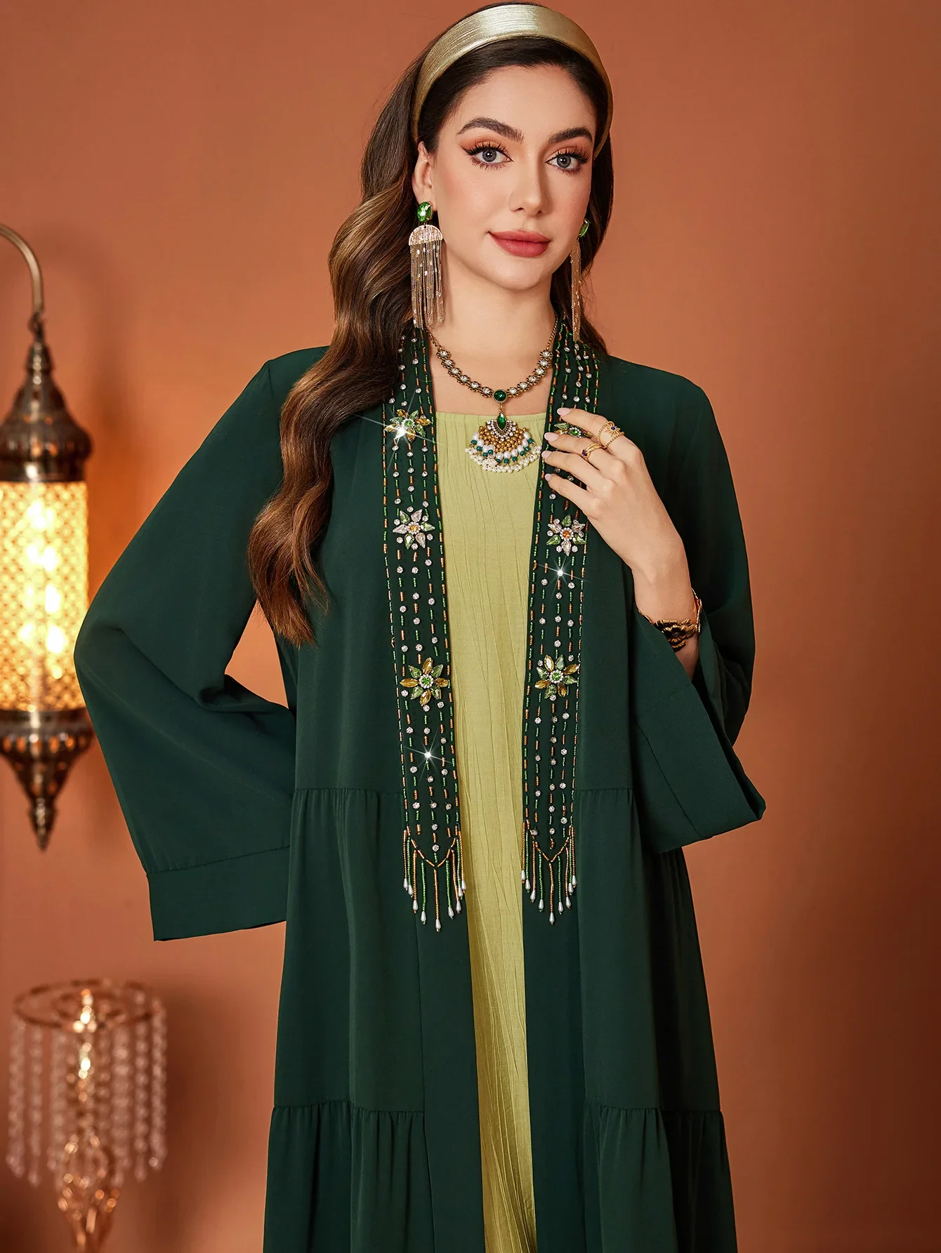 Eid Open Women Abaya gorgeous  - Jalabiya Women Arabic incelemesi ve fiyatı