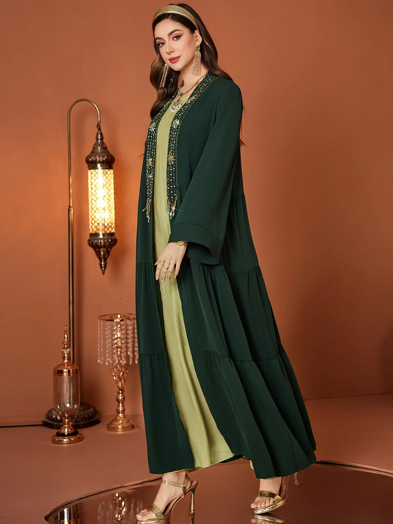 Eid Open Women Abaya gorgeous  - Jalabiya Women Arabic incelemesi ve fiyatı