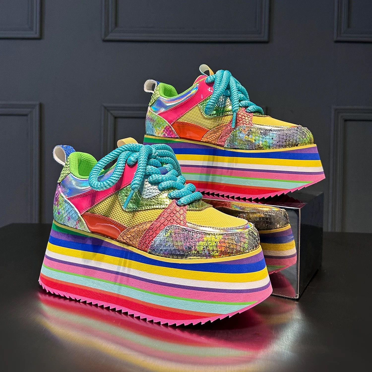 Women Casual Shoes High Platfo - Ethnic Modern Fashion incelemesi ve fiyatı