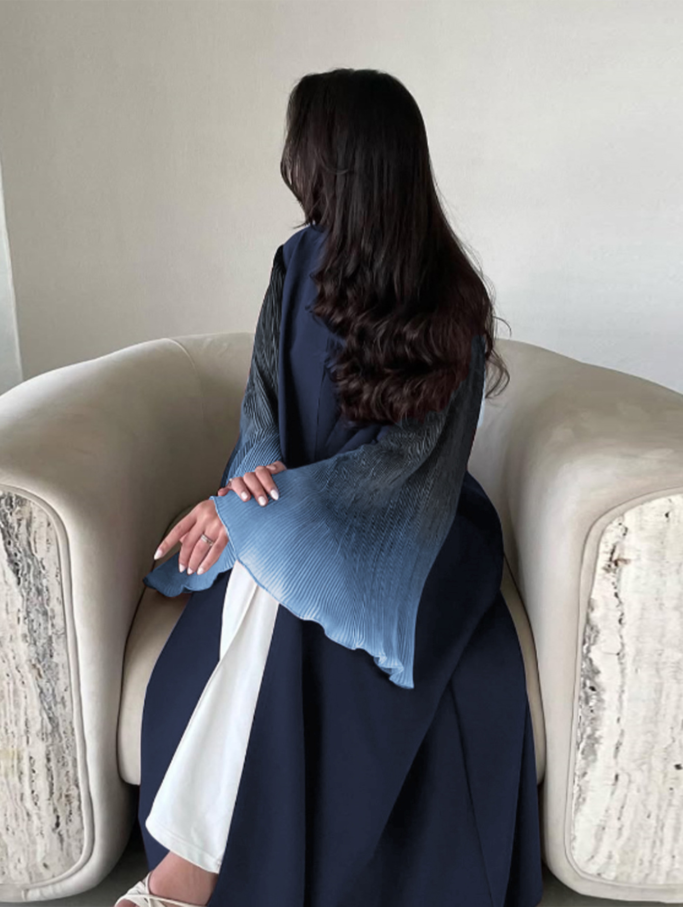 Eid Women Abaya Chiffon Dress  - Jalabiya Women Arabic incelemesi ve fiyatı