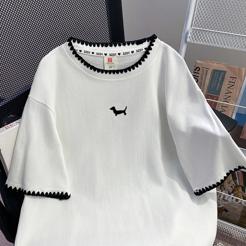 Loose Cotton Short Sleeve T-Sh - Ethnic Wear Fashion Brand incelemesi ve fiyatı