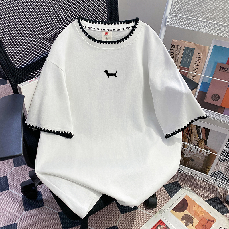 Loose Cotton Short Sleeve T-Sh - Ethnic Wear Fashion Brand incelemesi ve fiyatı