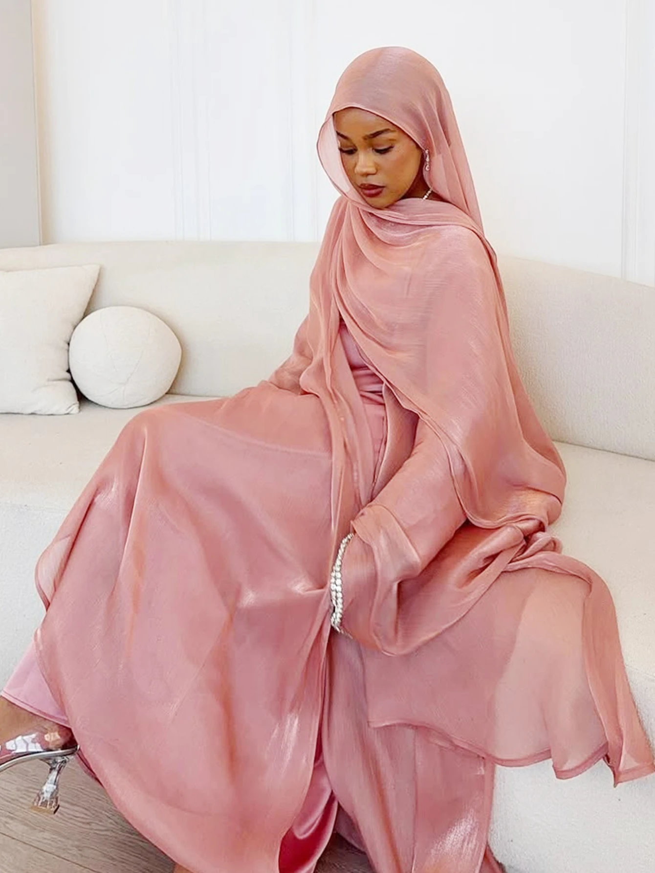 Eid Muslim Abaya Scarf Dress 1 - Jalabiya Women Arabic incelemesi ve fiyatı