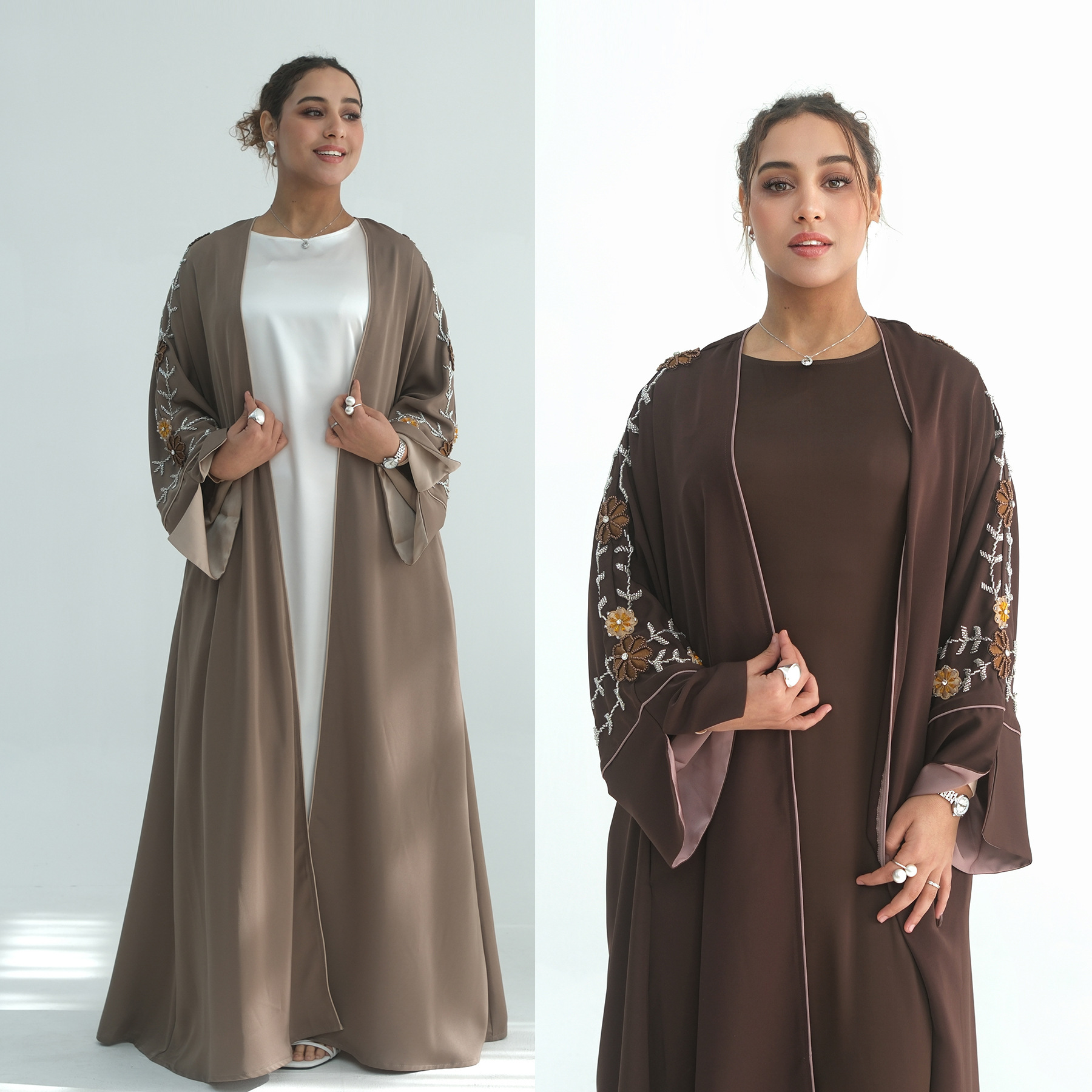Eid Women Abaya Embroidery Bea - Jalabiya Women Arabic incelemesi ve fiyatı
