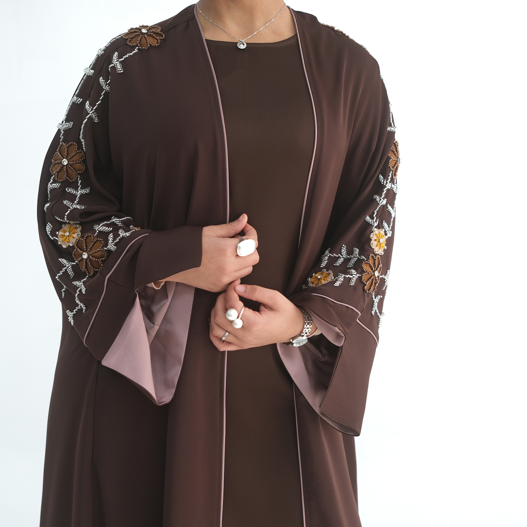 Eid Women Abaya Embroidery Bea - Jalabiya Women Arabic incelemesi ve fiyatı