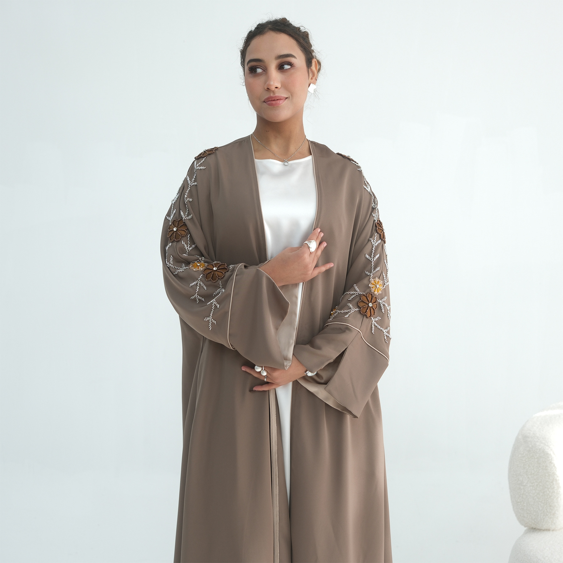 Eid Women Abaya Embroidery Bea - Jalabiya Women Arabic incelemesi ve fiyatı