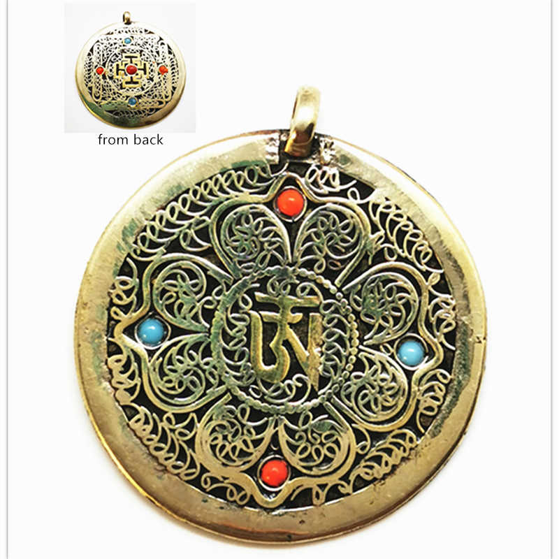 Tibetan OM Mantras Amulet Copp - Ethnic Fashion Com incelemesi ve fiyatı