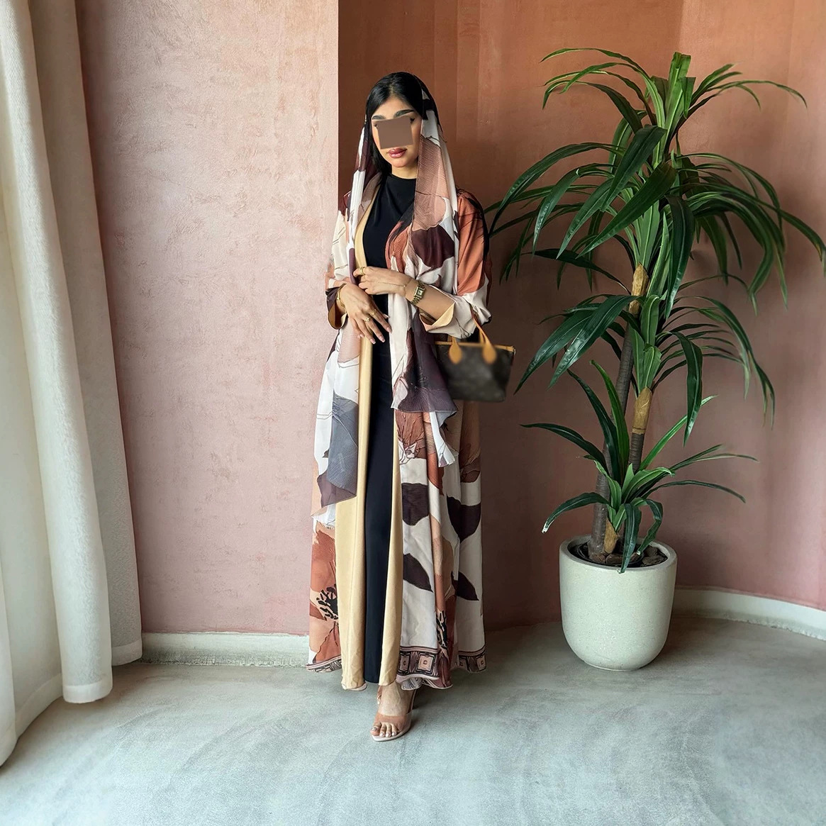 Eid Women Scarf Print Abaya Mu - Jalabiya Women Arabic incelemesi ve fiyatı