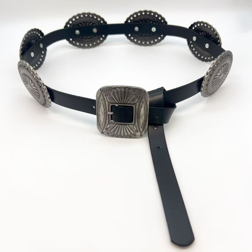 Fashion Y2K Metal Carved Belts - Y2K Ethnic Fashion incelemesi ve fiyatı