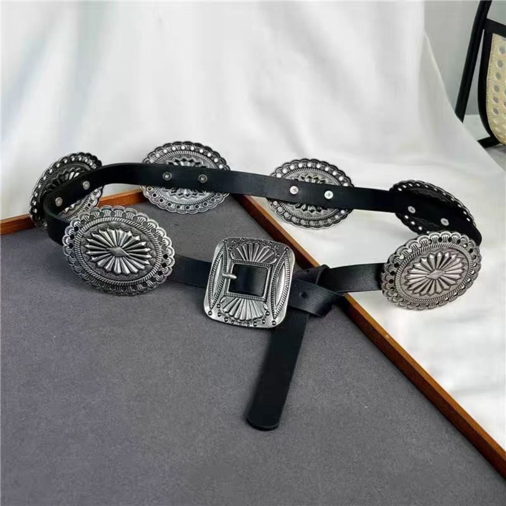 Fashion Y2K Metal Carved Belts - Y2K Ethnic Fashion incelemesi ve fiyatı