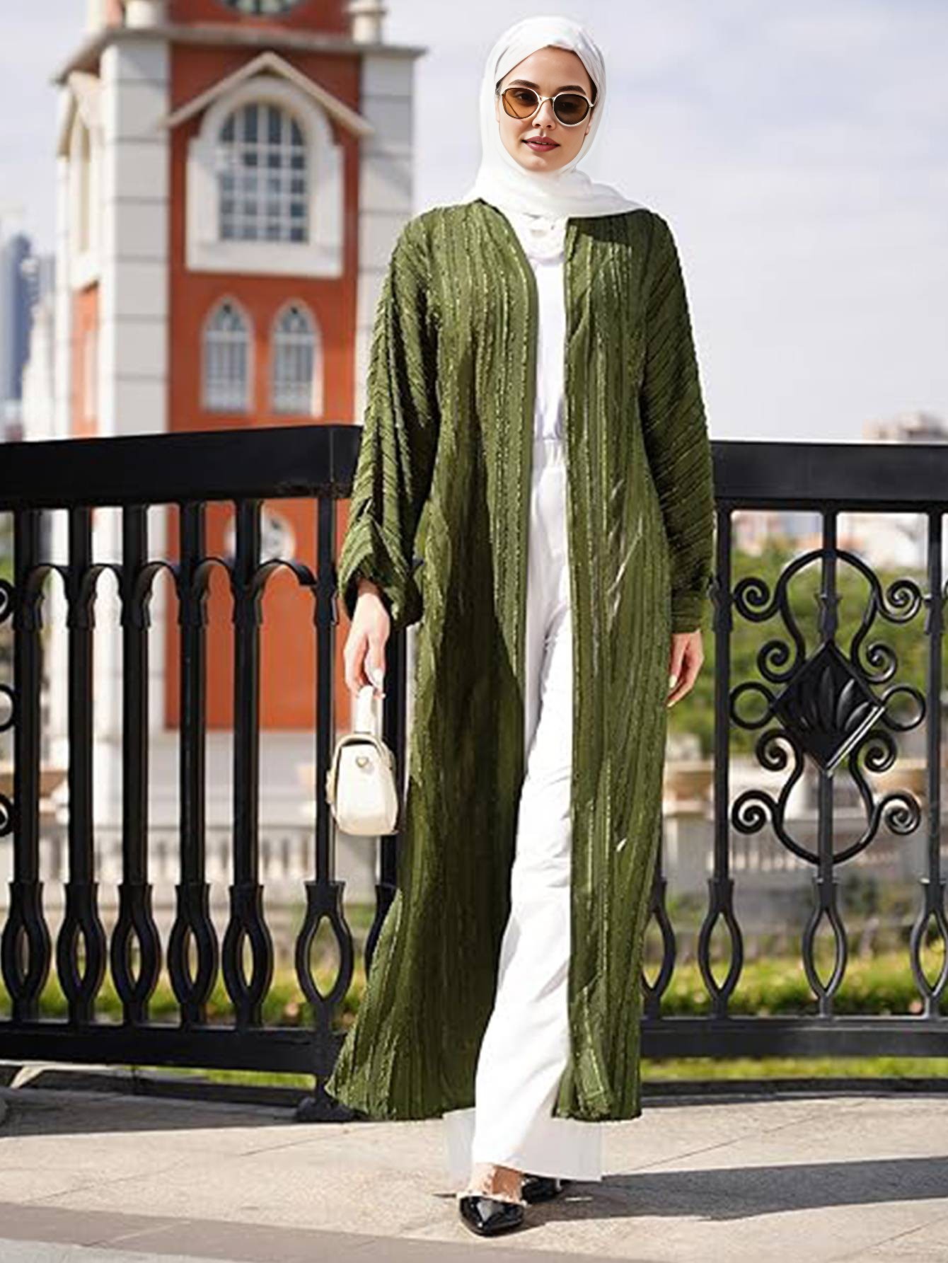 Ramadan Dubai Open Abaya Kimon - Jalabiya Women Arabic incelemesi ve fiyatı