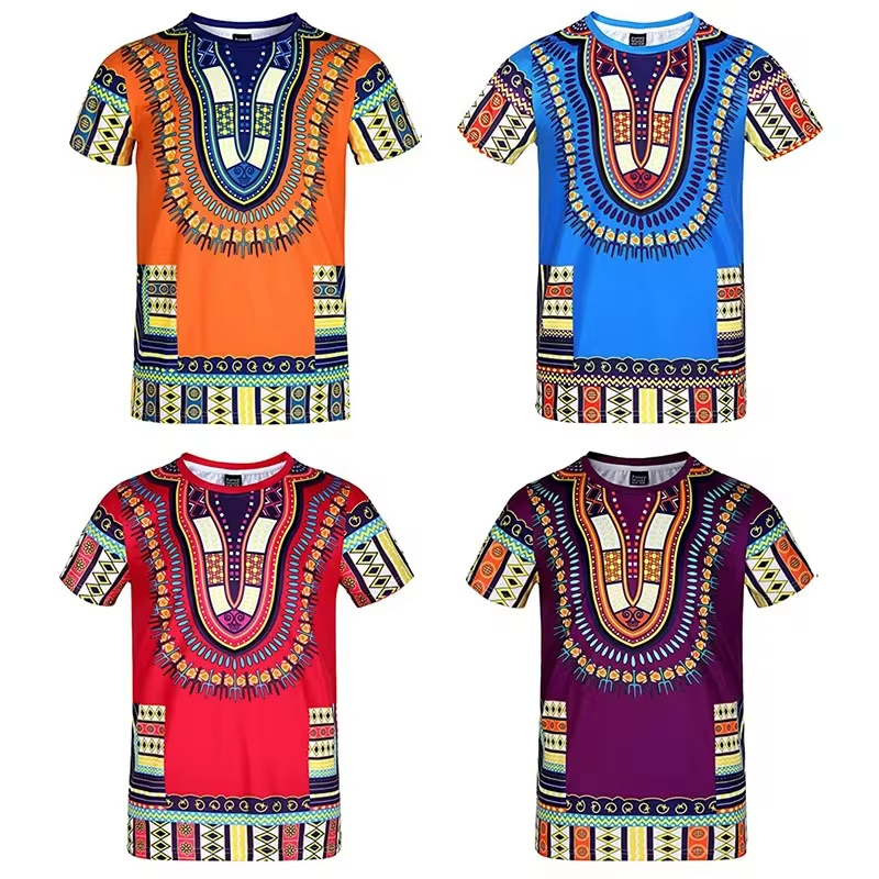 Summer Harajuku 3D Print Afric - Kids Ethnic Fashion incelemesi ve fiyatı