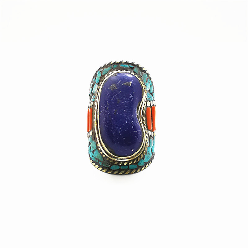 Tibetan Big Rings for Man Whit - Ethnic Fashion Com incelemesi ve fiyatı
