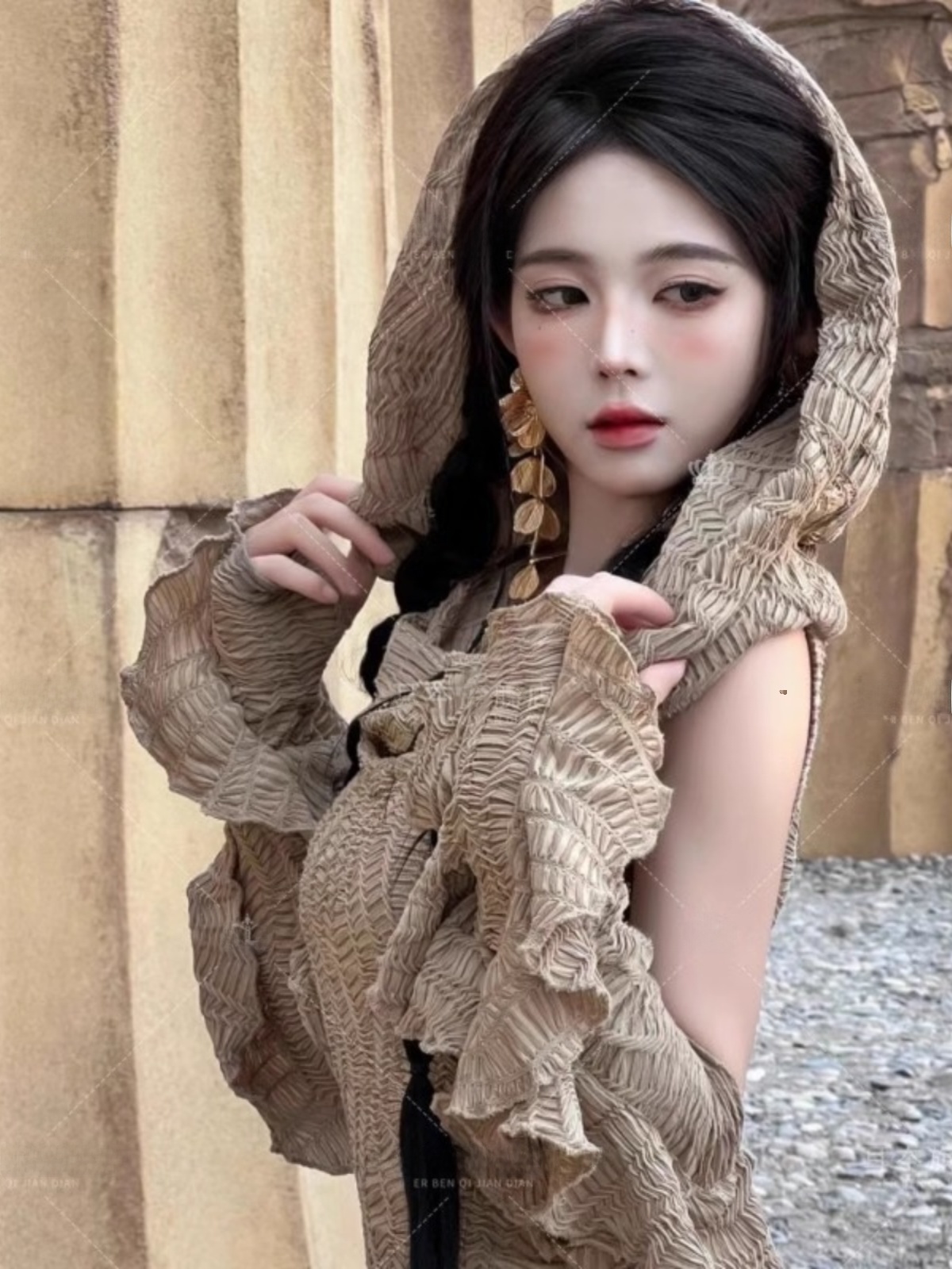 Desert  Themed Long Dress Wome - Ethnic Fashion Photography incelemesi ve fiyatı