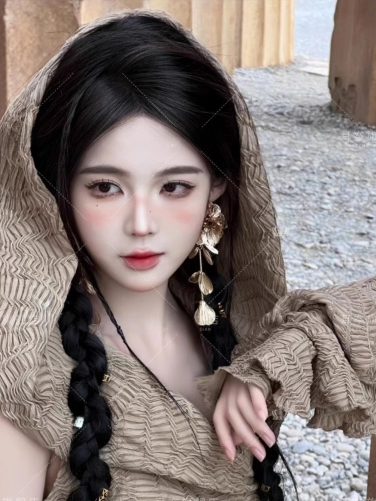 Desert  Themed Long Dress Wome - Ethnic Fashion Photography incelemesi ve fiyatı