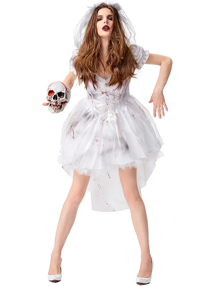 Halloween White Ghost Bride Co - Ethnic Wear Fashion Brand incelemesi ve fiyatı