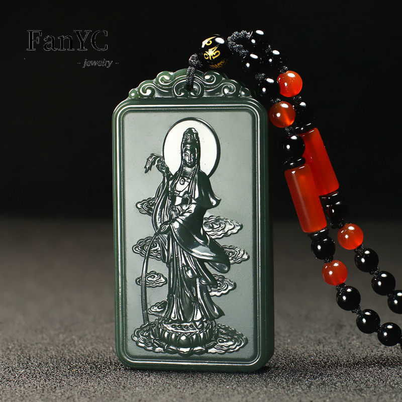 Natural Hetian Jade Qingyu Gua - Ethnic Fashion Men incelemesi ve fiyatı