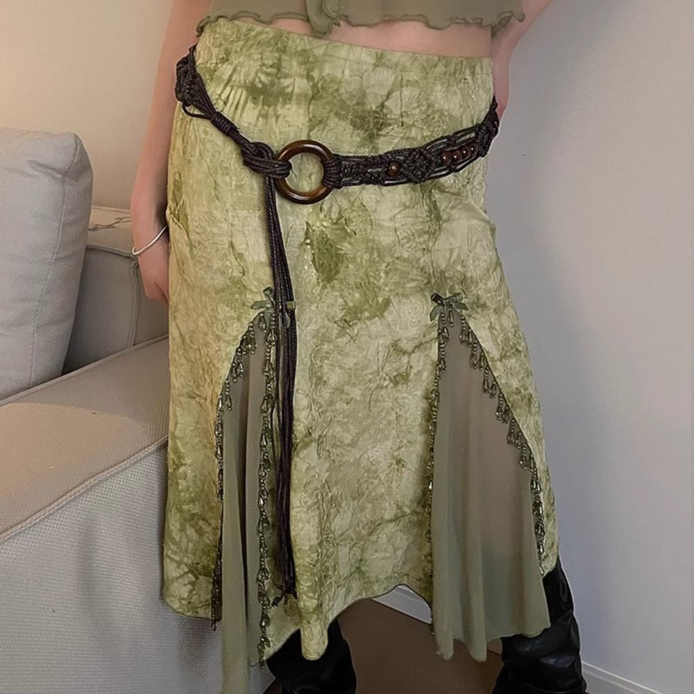 Braided Waist Chain Women's Ve - Y2K Ethnic Fashion incelemesi ve fiyatı