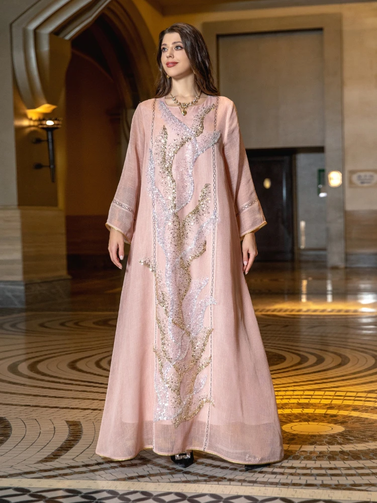 Eid Muslim Party Dress for Wom - Jalabiya Women Arabic incelemesi ve fiyatı