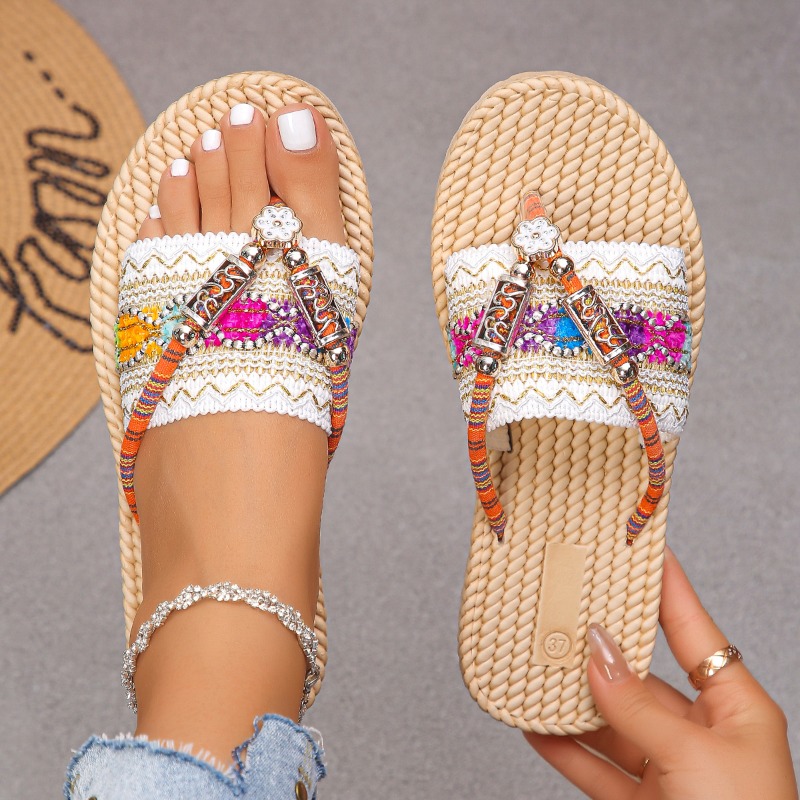 Women Slippers Outdoor Handwov - Ethnic Modern Fashion incelemesi ve fiyatı