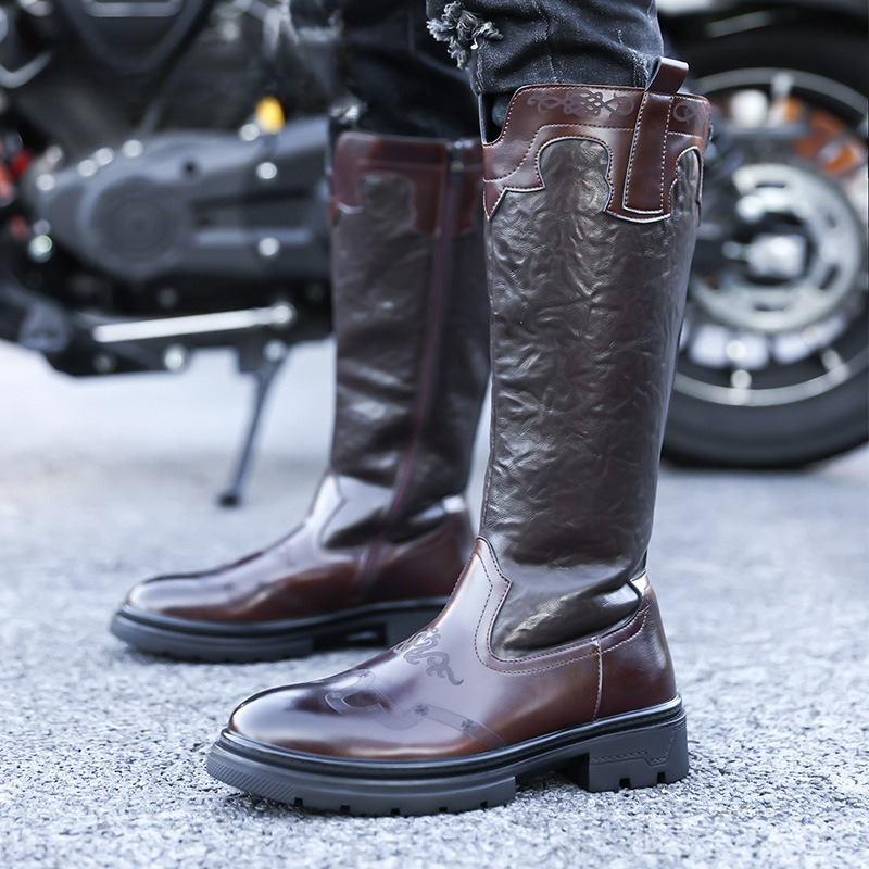 Men's Mid-calf Boots High Qual - Ethnic Fashion Men incelemesi ve fiyatı