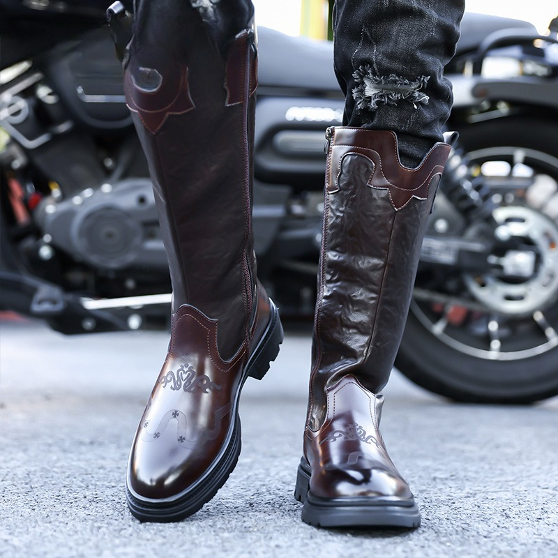 Men's Mid-calf Boots High Qual - Ethnic Fashion Men incelemesi ve fiyatı