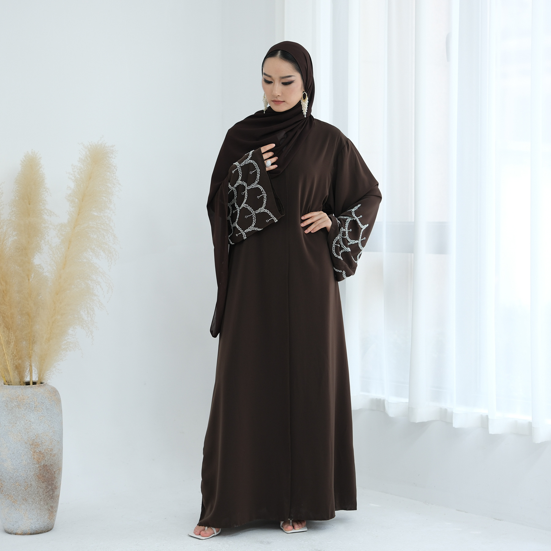embroidery Women Dress Abaya c - Jalabiya Women Arabic incelemesi ve fiyatı
