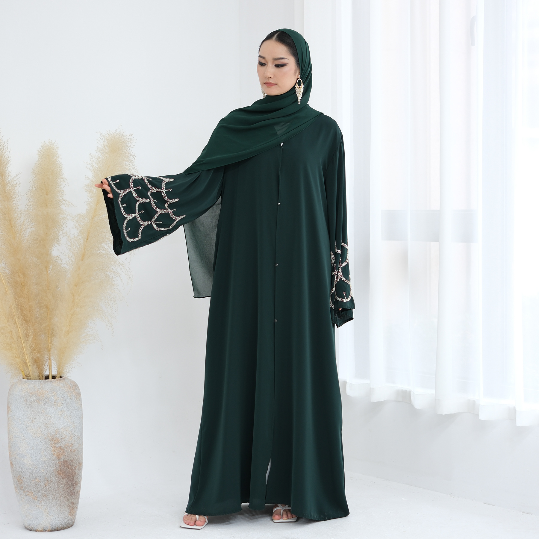 embroidery Women Dress Abaya c - Jalabiya Women Arabic incelemesi ve fiyatı