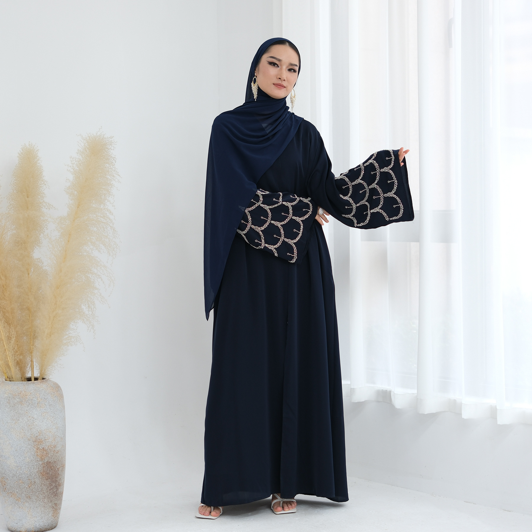 embroidery Women Dress Abaya c - Jalabiya Women Arabic incelemesi ve fiyatı