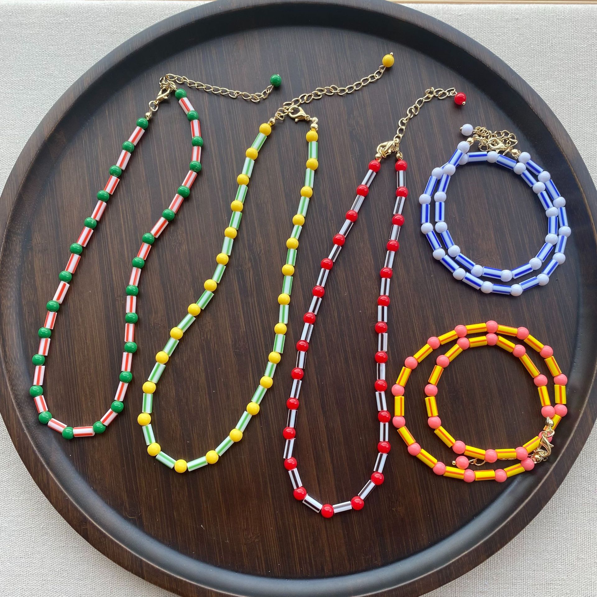 Fashion Colorful Beaded Neckla - Y2K Ethnic Fashion incelemesi ve fiyatı