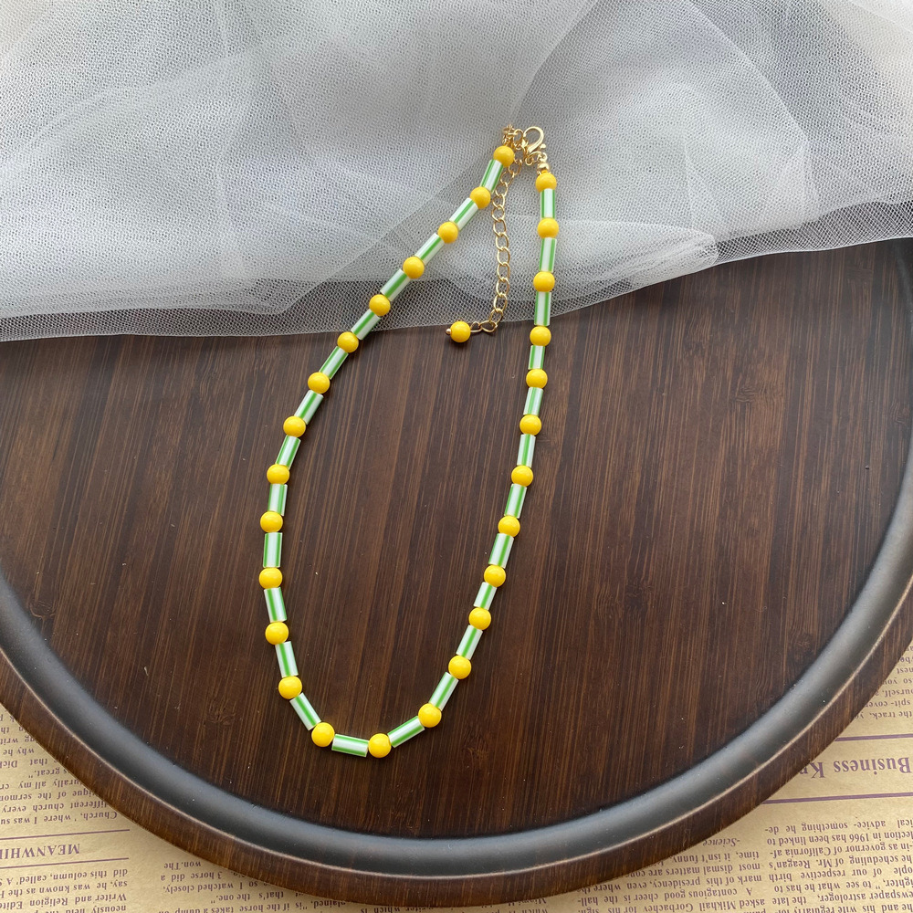 Fashion Colorful Beaded Neckla - Y2K Ethnic Fashion incelemesi ve fiyatı