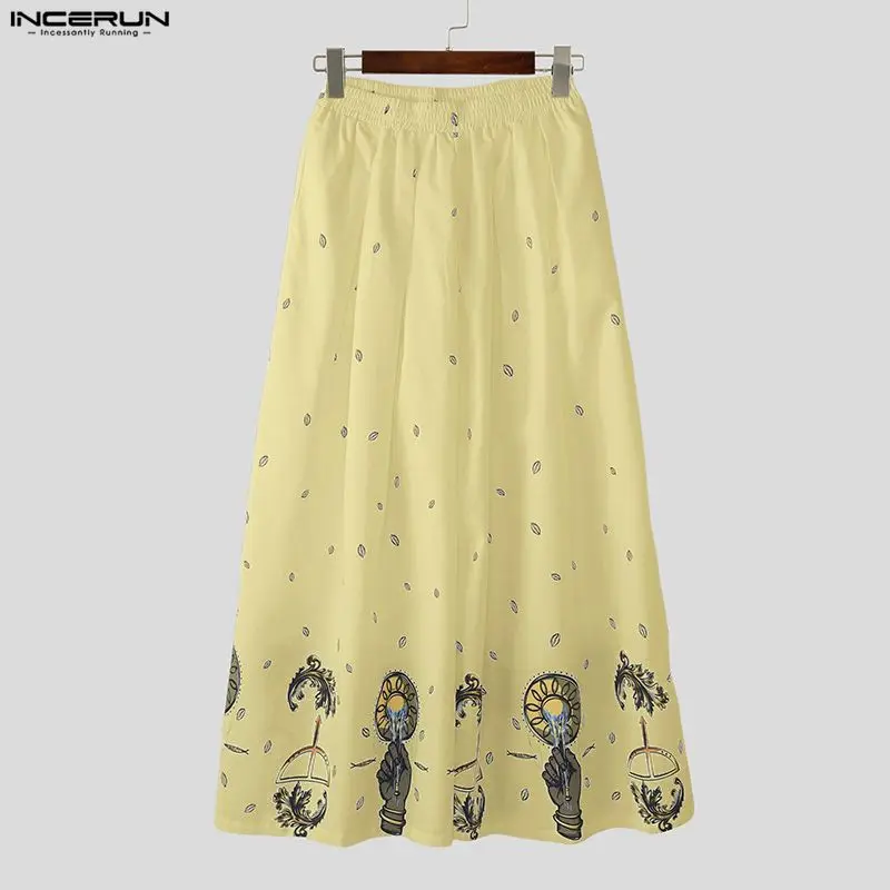 INCERUN Men Wide Leg Pants Pri - Ethnic Fashion Men incelemesi ve fiyatı