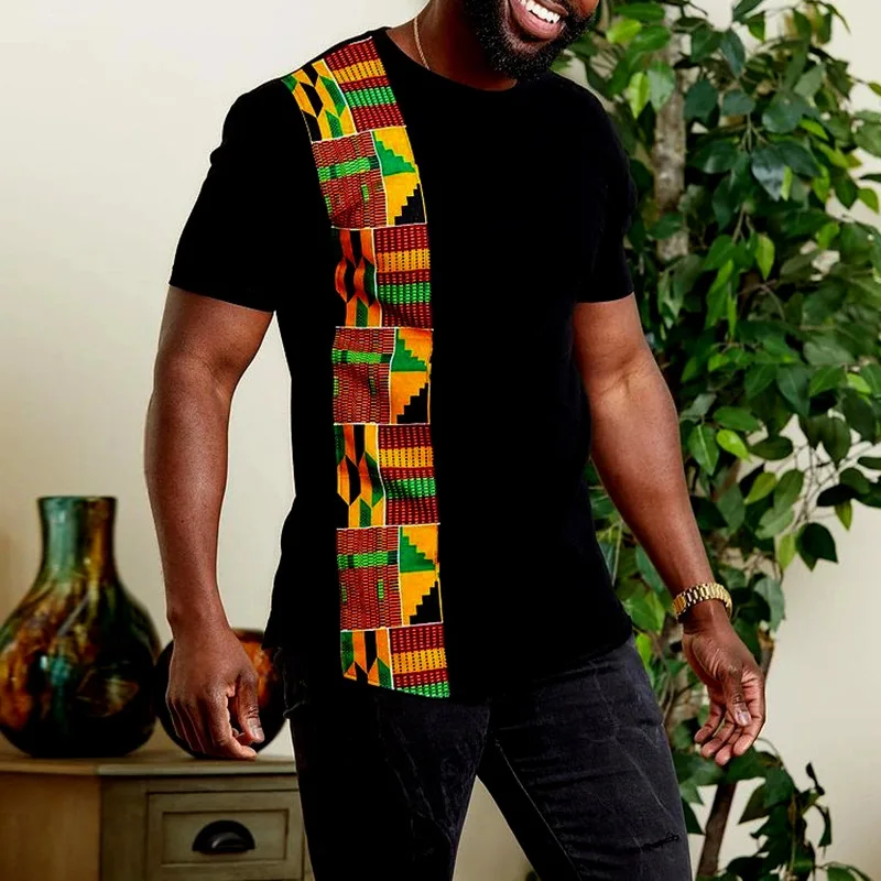 Vintage African Style T-Shirts - Dashiki Shirt Men incelemesi ve fiyatı