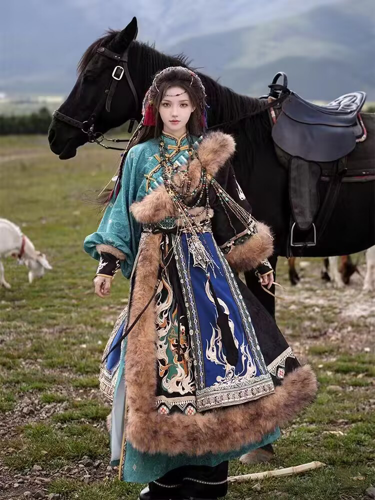 Tibetan Costume Women's New St - Ethnic Fashion Photography incelemesi ve fiyatı