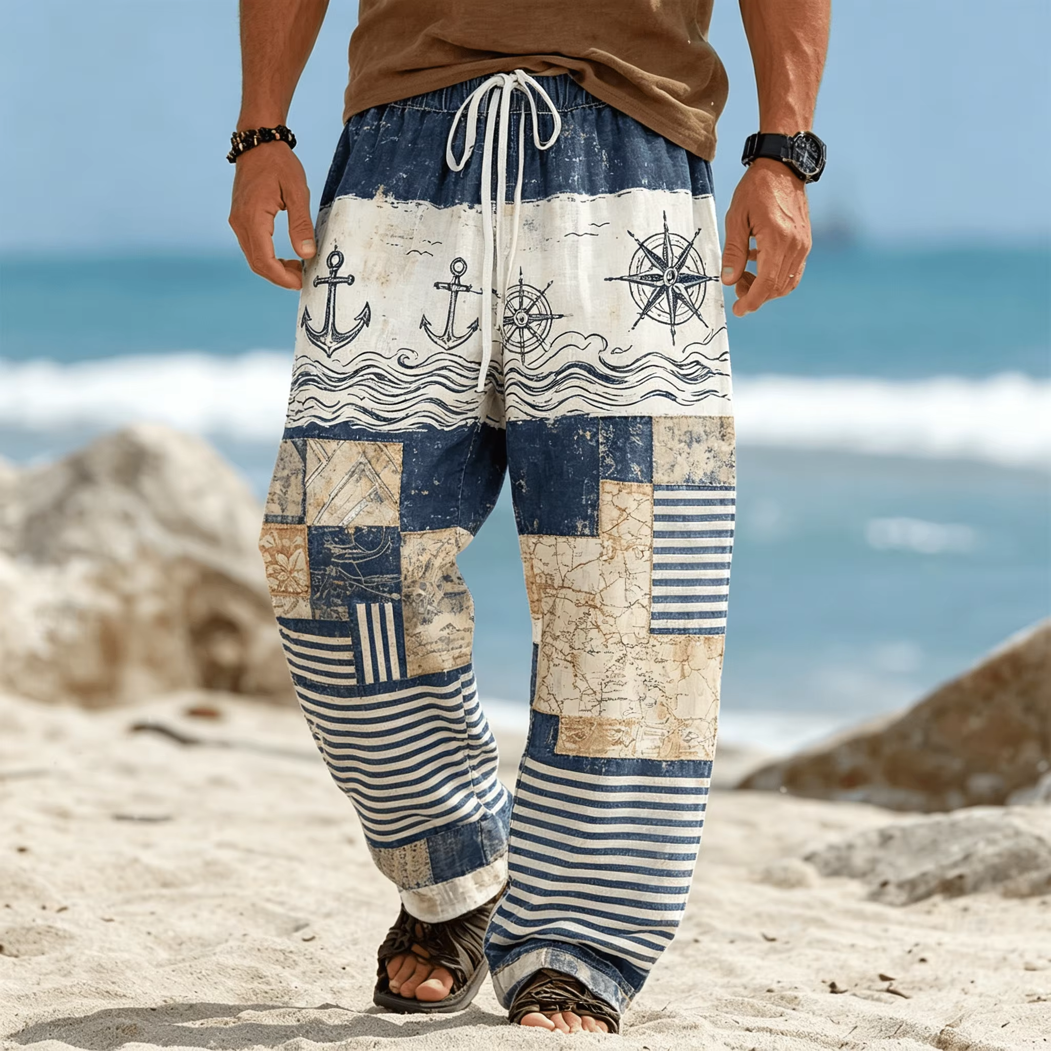 Summer Fashion New Bohemian Et - Ethnic Fashion Men incelemesi ve fiyatı