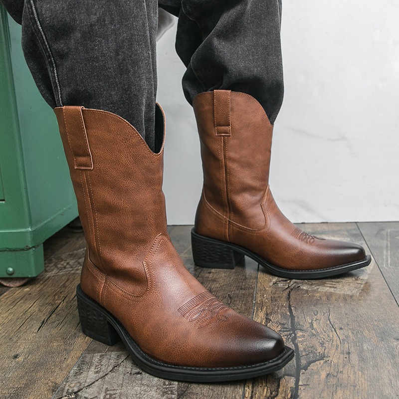 Men Boots Classic Embroidery W - Ethnic Fashion Men incelemesi ve fiyatı