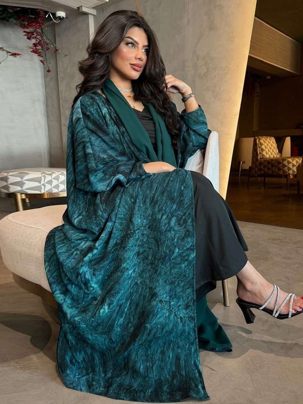 Women Muslim Abaya with Scarf  - Jalabiya Women Arabic incelemesi ve fiyatı
