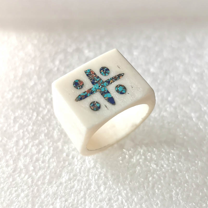 Tibetan Amulet Symbols Ring fo - Ethnic Fashion Com incelemesi ve fiyatı