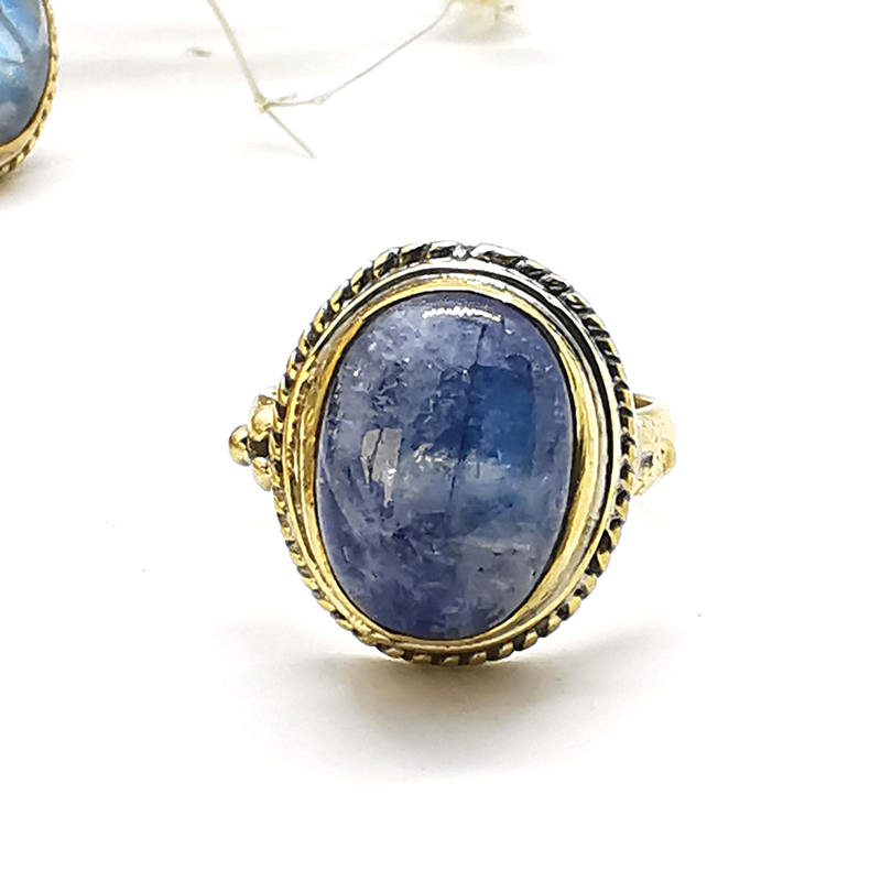 Natural Stone Rings Brass Inla - Ethnic Fashion Com incelemesi ve fiyatı